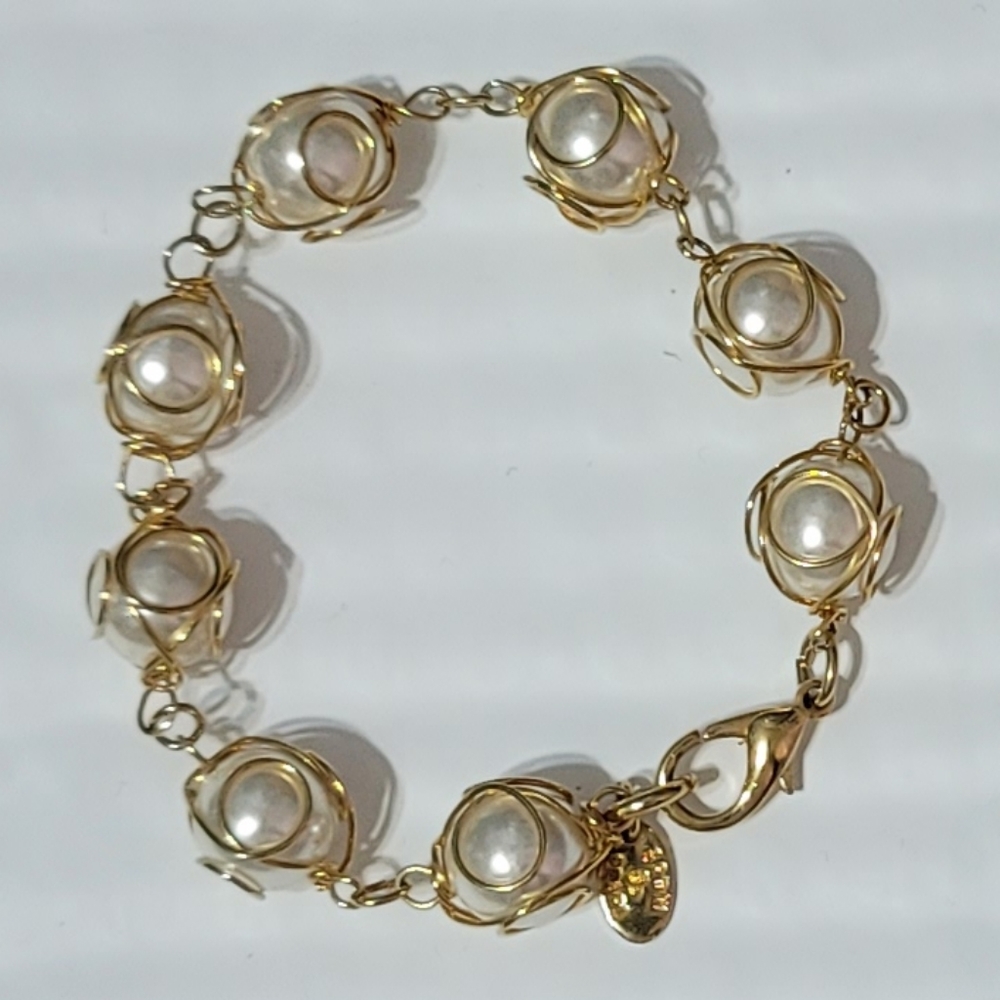 Erwin Pearl Gold Tone Bracelet